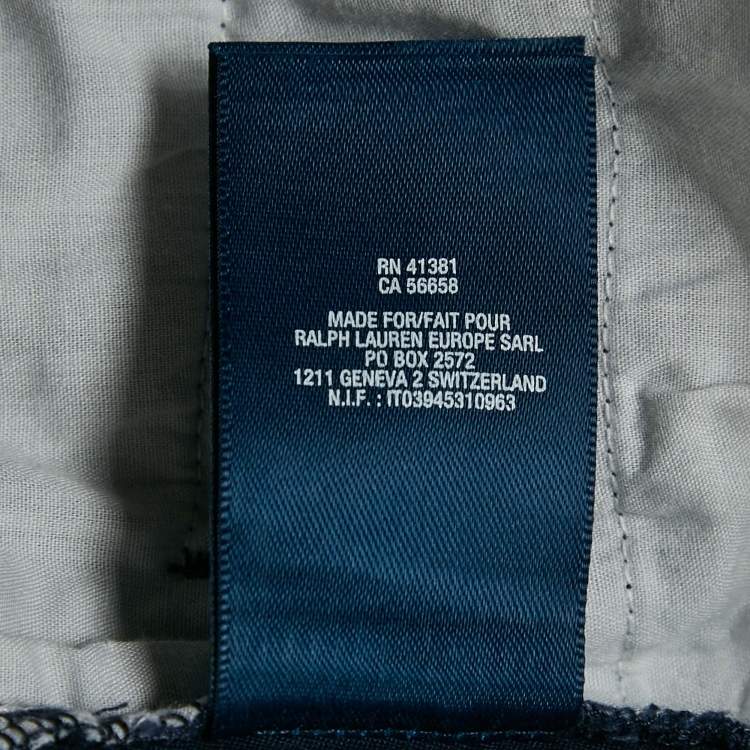 مملوكة مسبقًا Ralph Lauren Kids Navy Blue Gabardine Trousers 12-14 Yrs