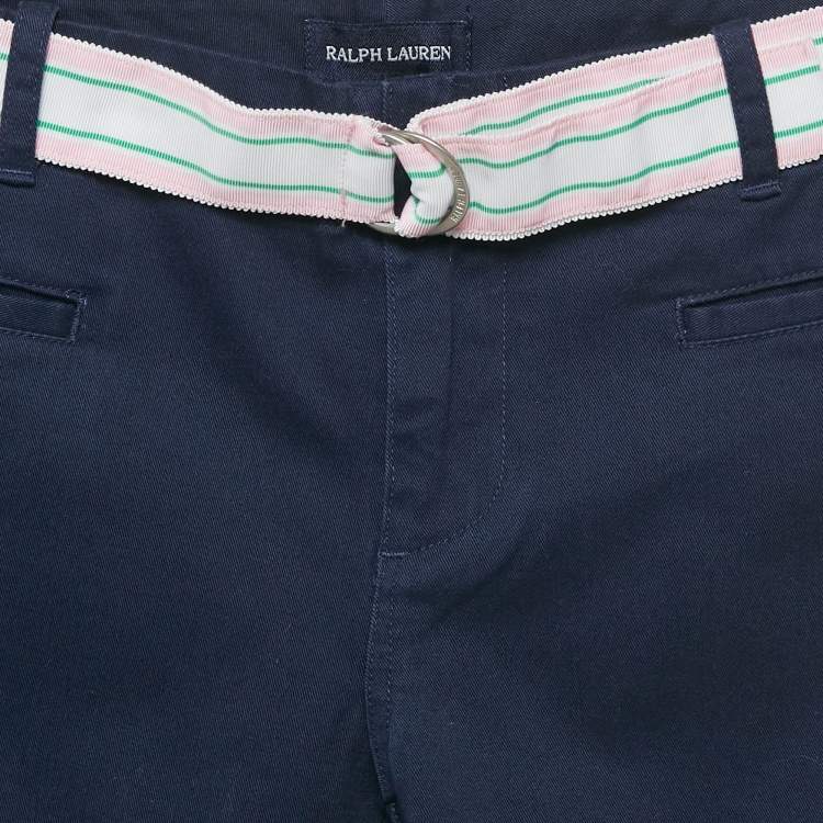 مملوكة مسبقًا Ralph Lauren Kids Navy Blue Gabardine Trousers 12-14 Yrs