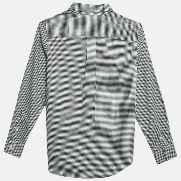 Pre Owned Ralph Lauren Kids Green Gingham Cotton Blake Shirt L (14-16) 