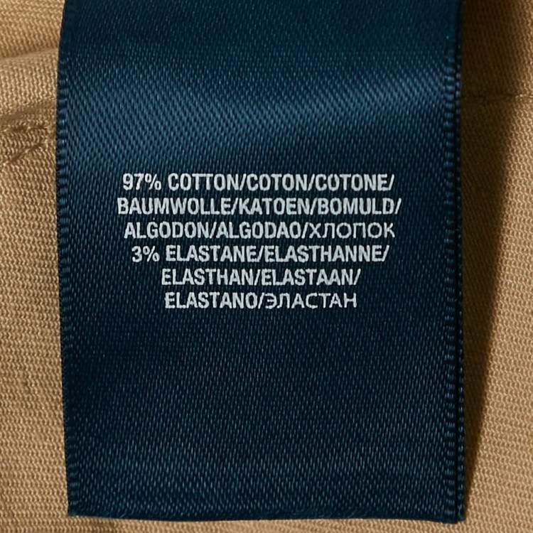 Pre Owned Ralph Lauren Kids Royal Khaki Beige Cotton Chino Slim Pants 3 Yrs