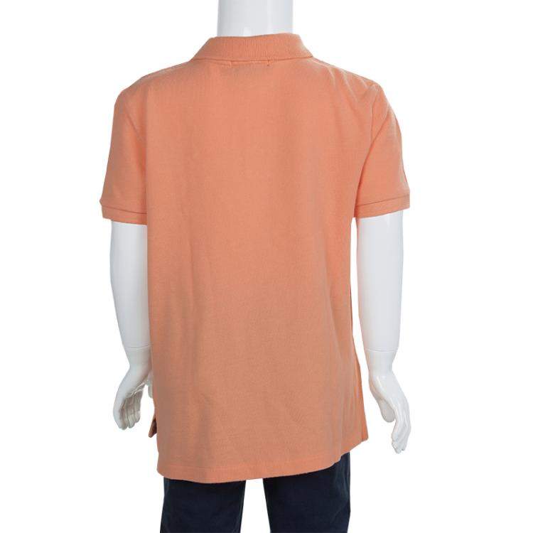 Pre Owned Polo By Ralph Lauren Orange Polo T-Shirt 6 Yrs