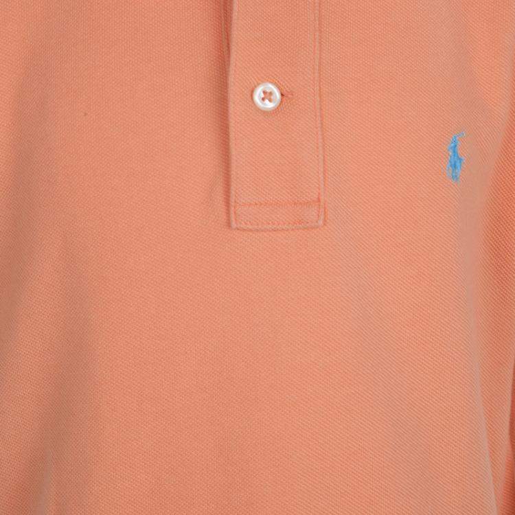 Pre Owned Polo By Ralph Lauren Orange Polo T-Shirt 6 Yrs