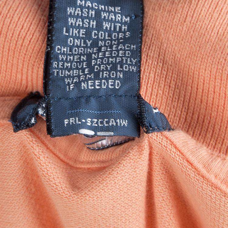 Pre Owned Polo By Ralph Lauren Orange Polo T-Shirt 6 Yrs