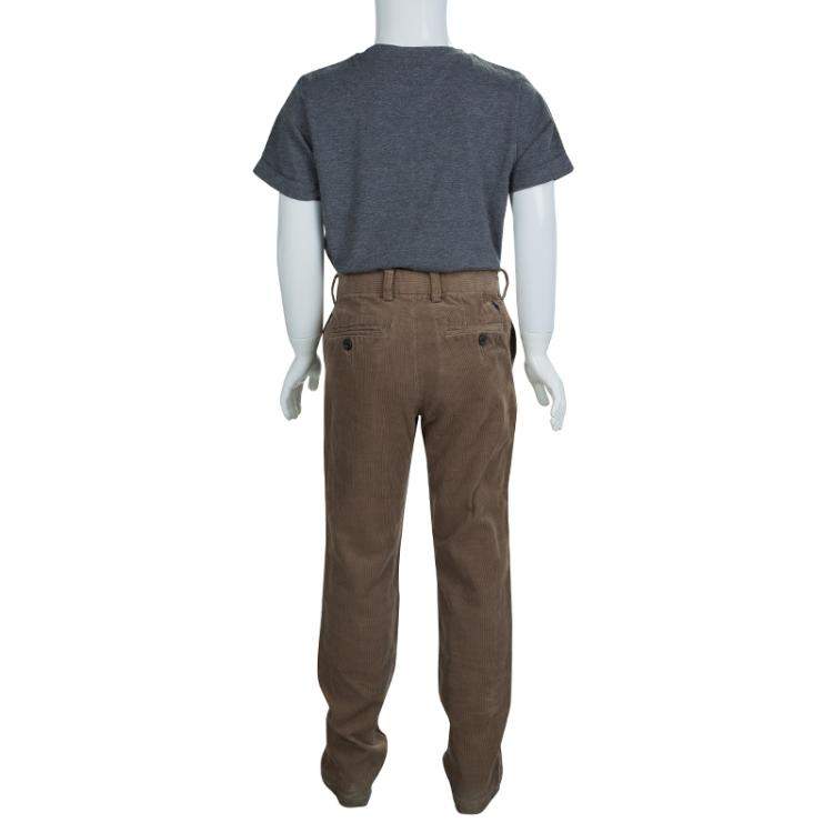 Pre Owned Polo By Ralph Lauren Brown Corduroy Trousers 6 Yrs