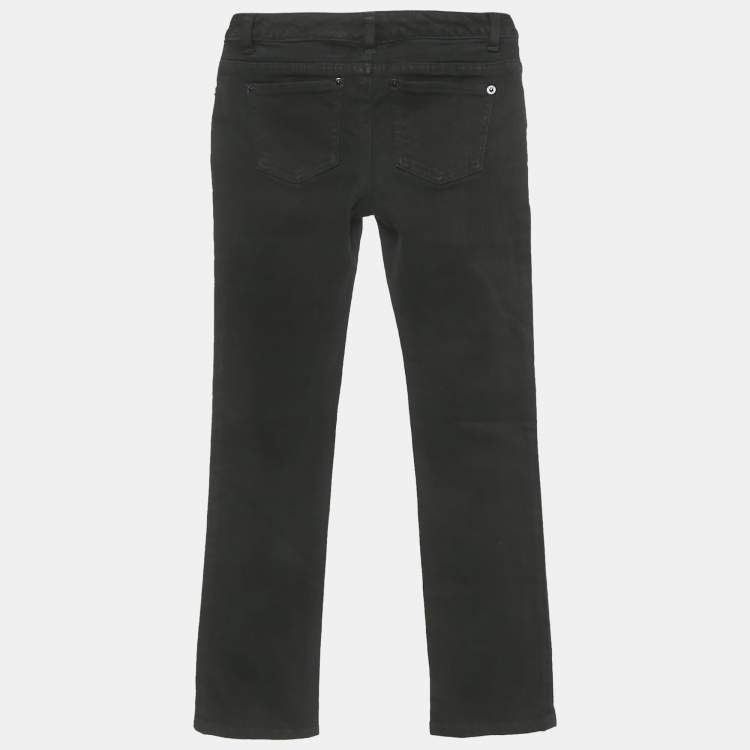 Pre Owned Ralph Lauren Black Denim Skinny Jeans 8 Yrs Waist 23"