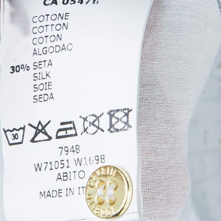 Pre Owned Roberto Cavalli Angels White Printed Tiered Maxi Dress 10 Yrs 
