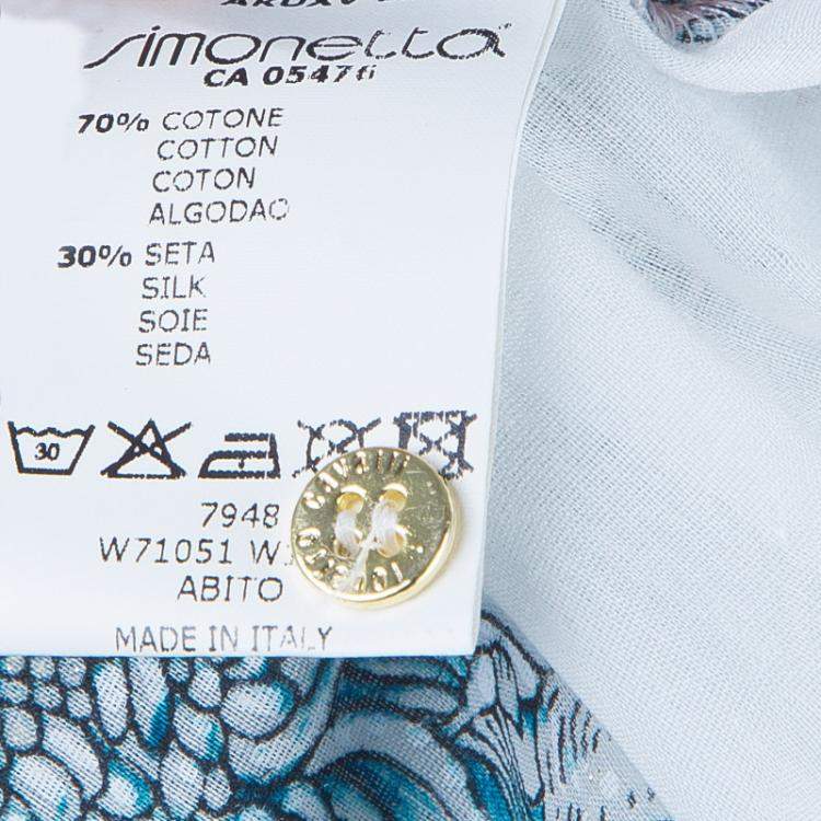 Pre Owned Roberto Cavalli Angels White Printed Tiered Maxi Dress 14 Yrs 