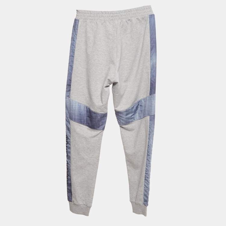 Pre Owned Roberto Cavalli Junior Grey Jersey Jogger Pants L/(16-18 Yrs)