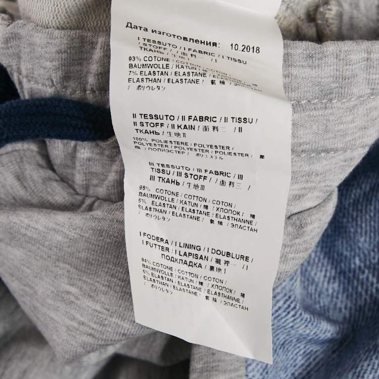 Pre Owned Roberto Cavalli Junior Grey Jersey Jogger Pants L/(16-18 Yrs)