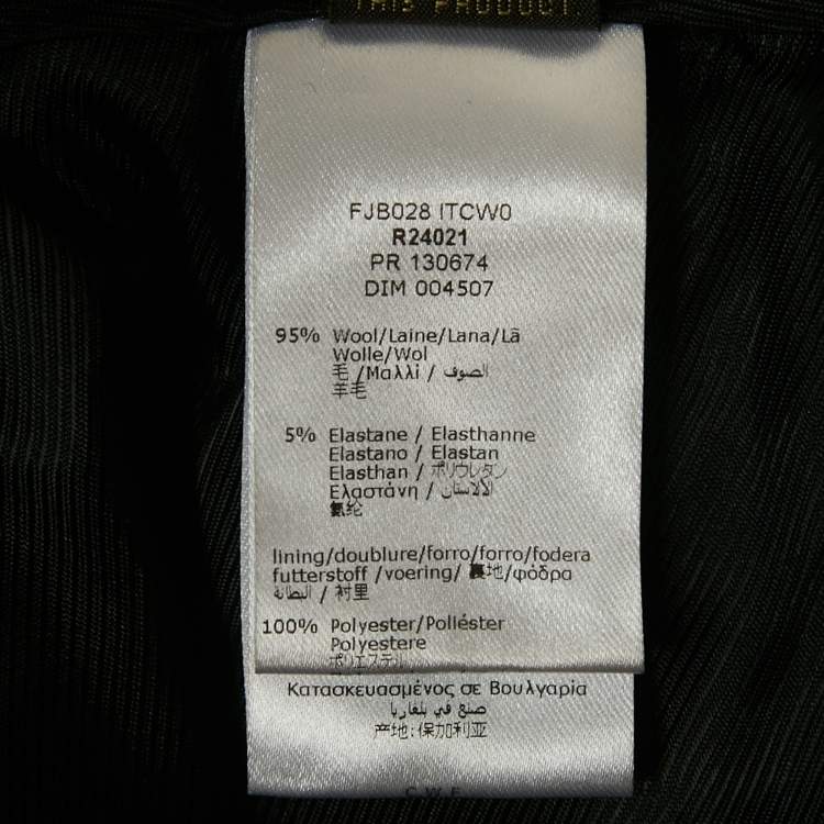 Pre Owned Roberto Cavalli Kids Black Wool Satin Side Band Trousers 10 Years 