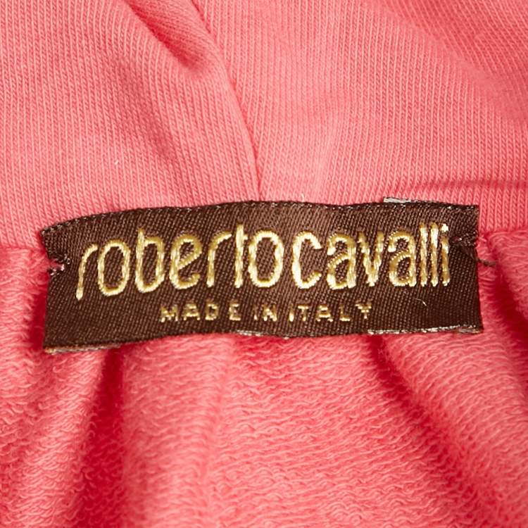Pre Owned Roberto Cavalli Kids Pink Cotton Zip-Up Jacket 3Yrs