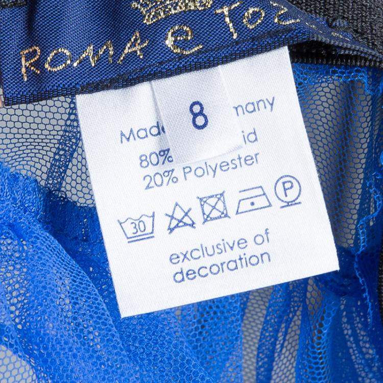 Pre Owned Roma e Tosca Azure Blue Tutu Underskirt 8 Yrs 