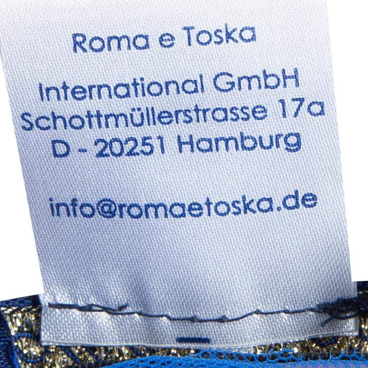 Pre Owned Roma e Tosca Azure Blue Tutu Underskirt 8 Yrs 