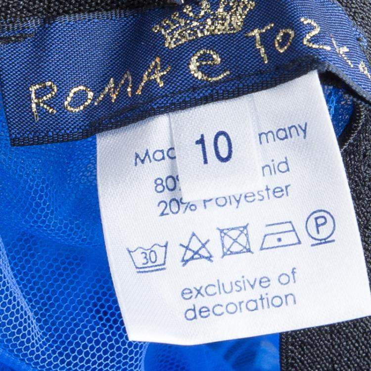 Pre Owned Roma e Tosca Azure Blue Tutu Underskirt 10 Yrs 