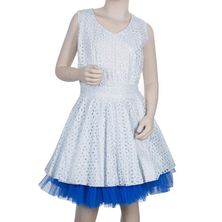 Pre Owned Roma e Tosca Azure Blue Tutu Underskirt 10 Yrs 