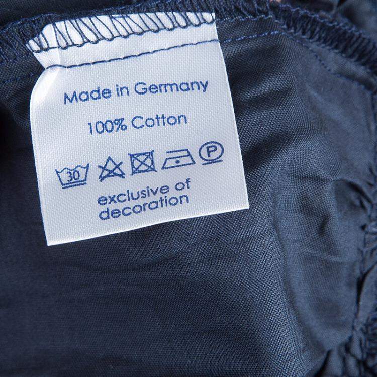 Pre Owned Roma e Tosca Navy Blue Sequin Embellished Skirt 12 Yrs