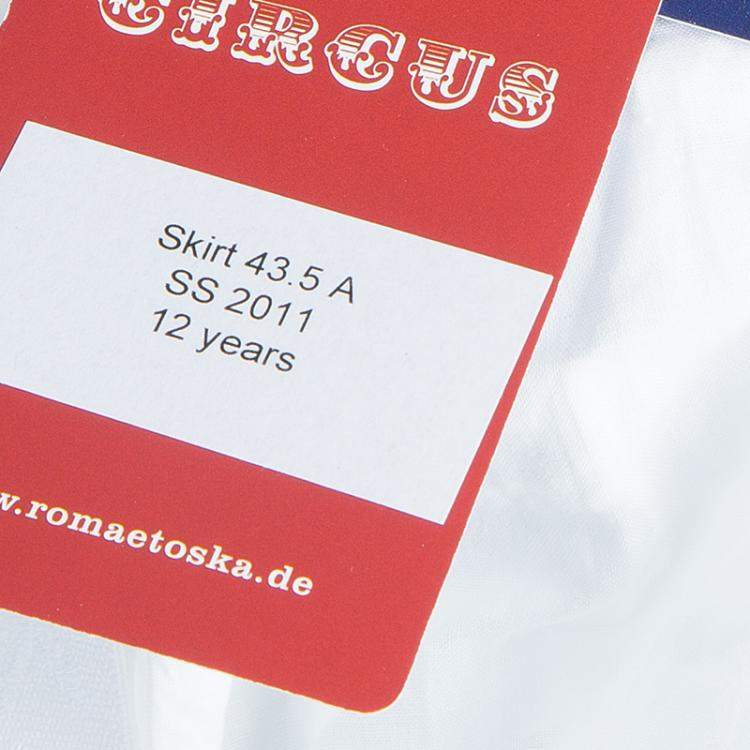 Pre Owned Roma e Tosca White Eyelet Embroidered Tiered Skirt 12 Yrs