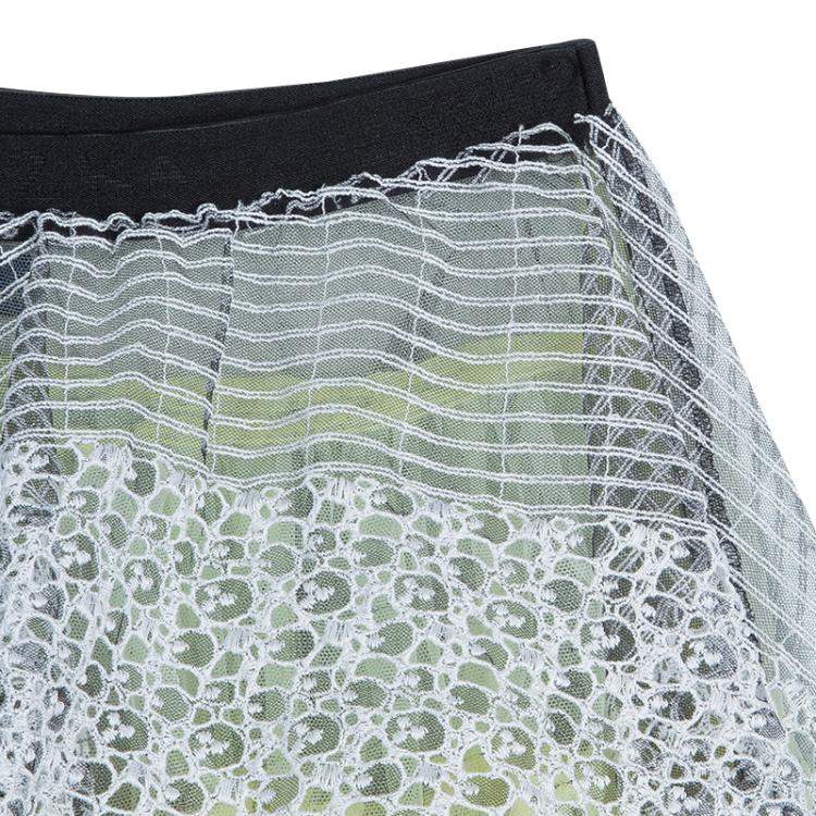 Pre Owned Roma e Tosca Yellow Tulle Overlay Skirt 14 Yrs 