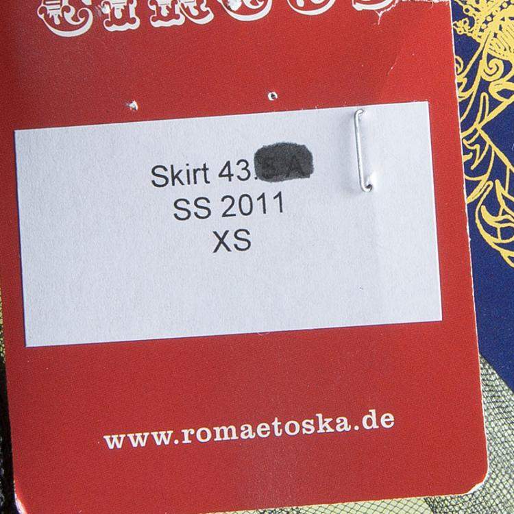 Pre Owned Roma e Tosca Yellow Tulle Overlay Skirt 14 Yrs 