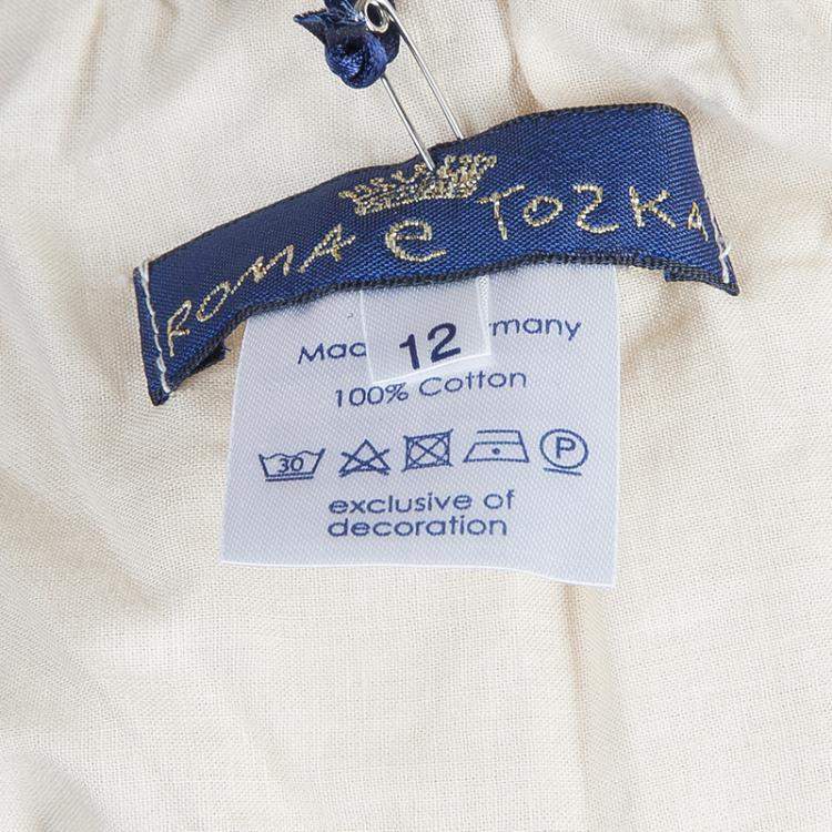 Pre Owned Roma e Tosca Beige Cotton Skirt 12 Yrs