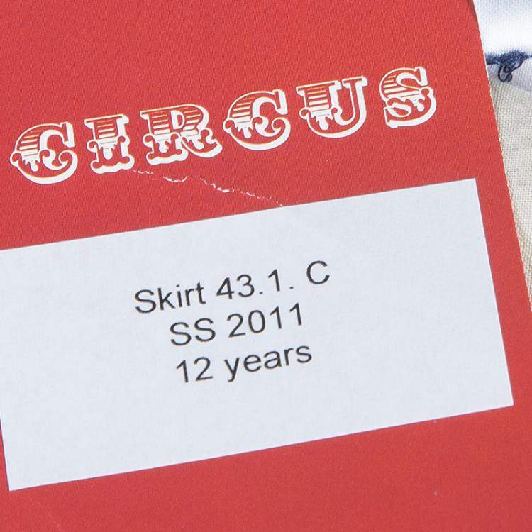 Pre Owned Roma e Tosca Beige Cotton Skirt 12 Yrs