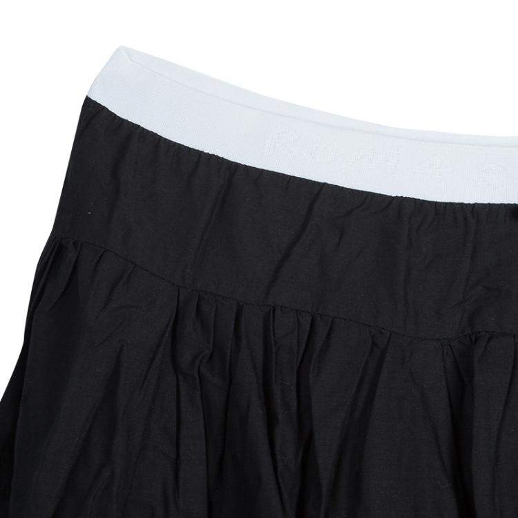 Pre Owned Roma e Tosca Black Cotton Skirt 14 Yrs
