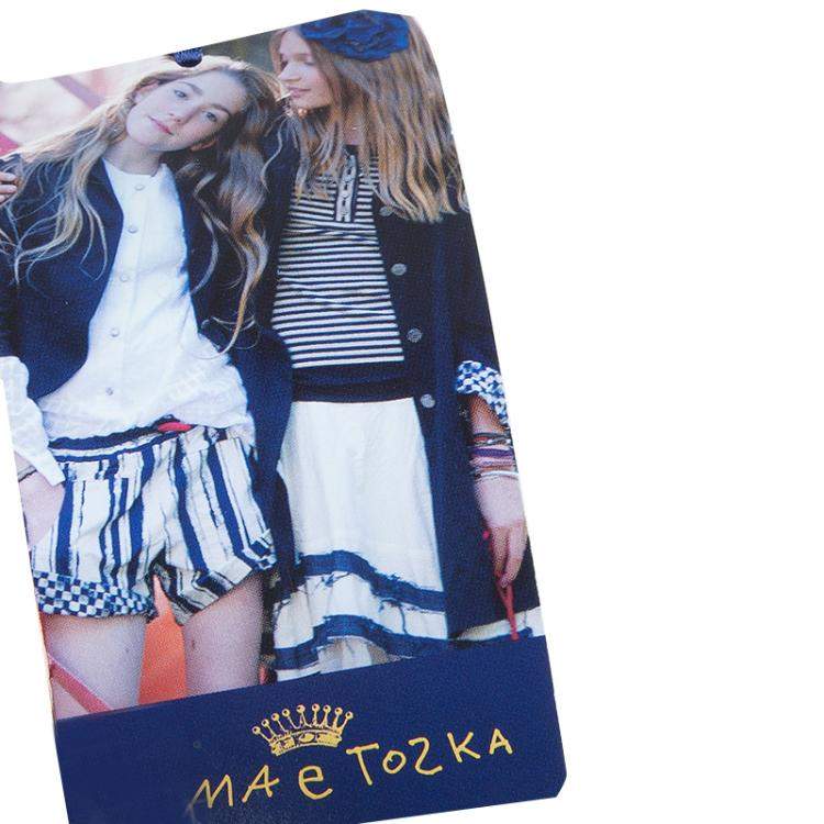 Pre Owned Roma e Tosca Navy Blue Cotton Skirt 10 Yrs