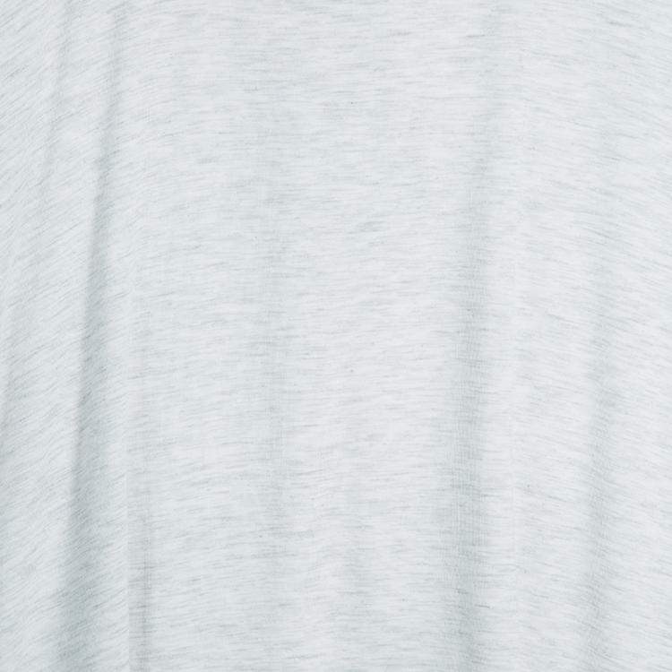 Pre Owned Roma e Tosca Light Grey Melange Printed Trim Dress 12 Yrs 