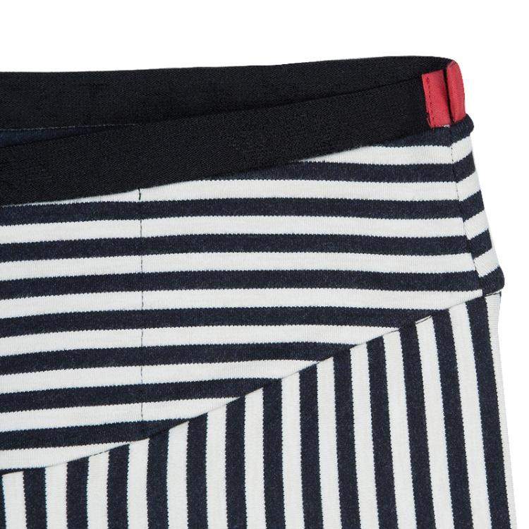 Pre Owned Roma e Tosca Monochrome Striped Leggings 11 Yrs 