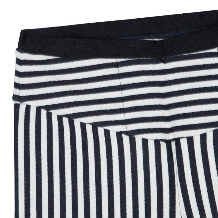 Pre Owned Roma e Tosca Monochrome Striped Leggings 11 Yrs 