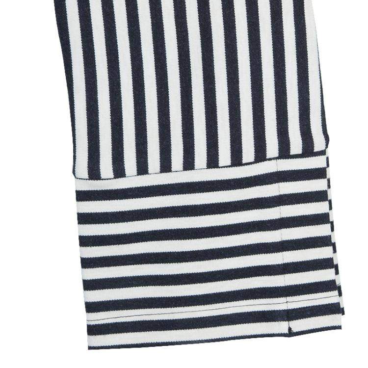 Pre Owned Roma e Tosca Monochrome Striped Leggings 11 Yrs 