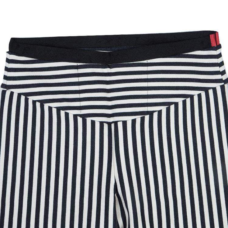 Pre Owned Roma e Tosca Monochrome Striped Leggings 11 Yrs 