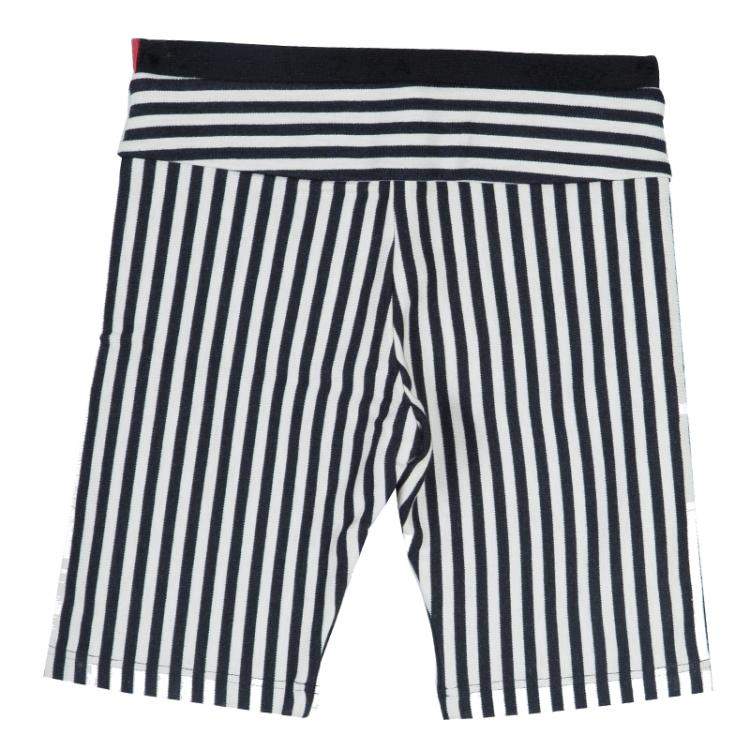 Pre Owned Roma e Tosca Monochrome Striped Capri Leggings 8 Yrs