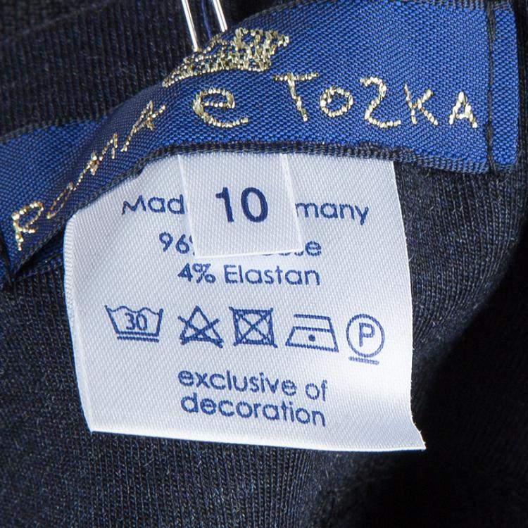 Pre Owned Roma e Tosca Dark Grey Capri Shorts 10 Yrs