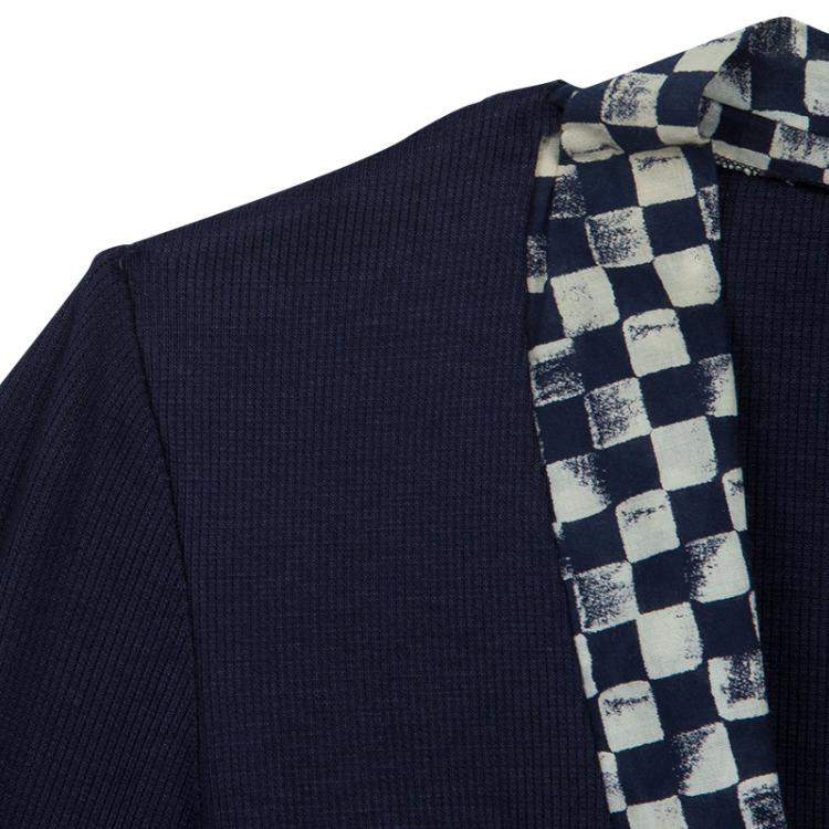 Pre Owned Roma e Tosca Navy Blue Printed Trim Bolero Top 12 Yrs 