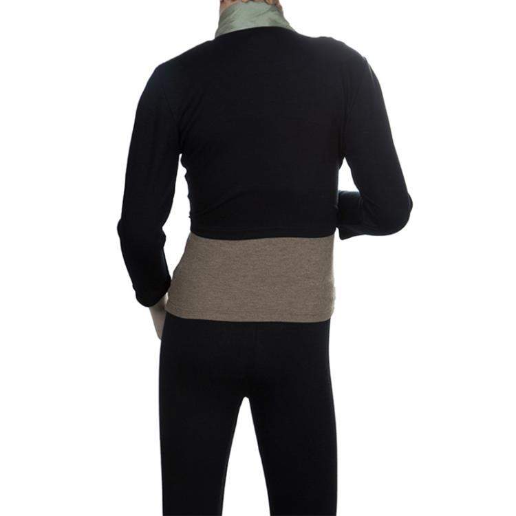 Pre Owned Roma e Tosca Black Silk Trim Bolero Top 12 Yrs 