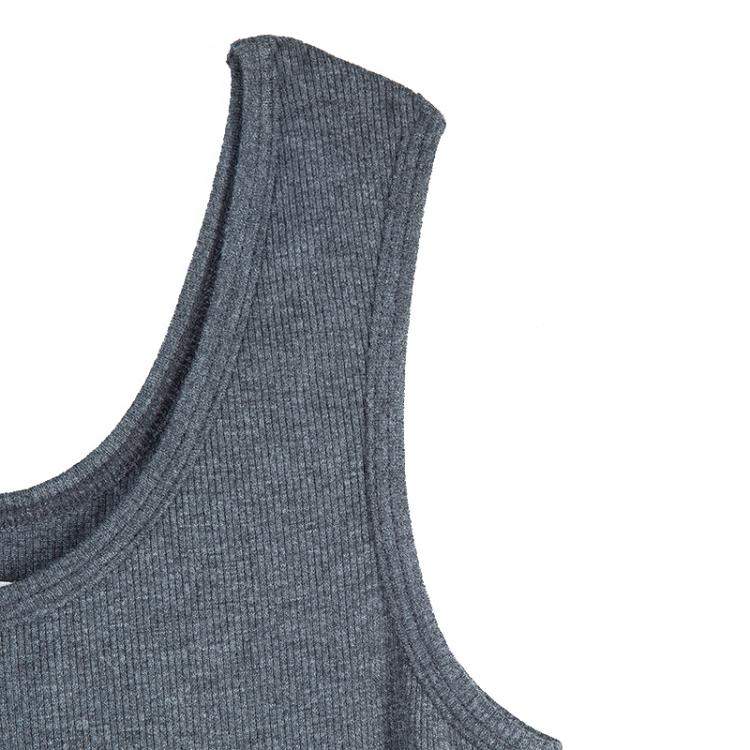 Pre Owned Roma e Tosca Grey Melange Sleeveless Tank Top 10 Yrs