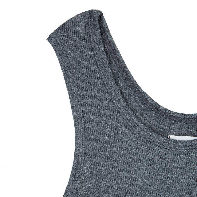 Pre Owned Roma e Tosca Grey Melange Sleeveless Tank Top 10 Yrs