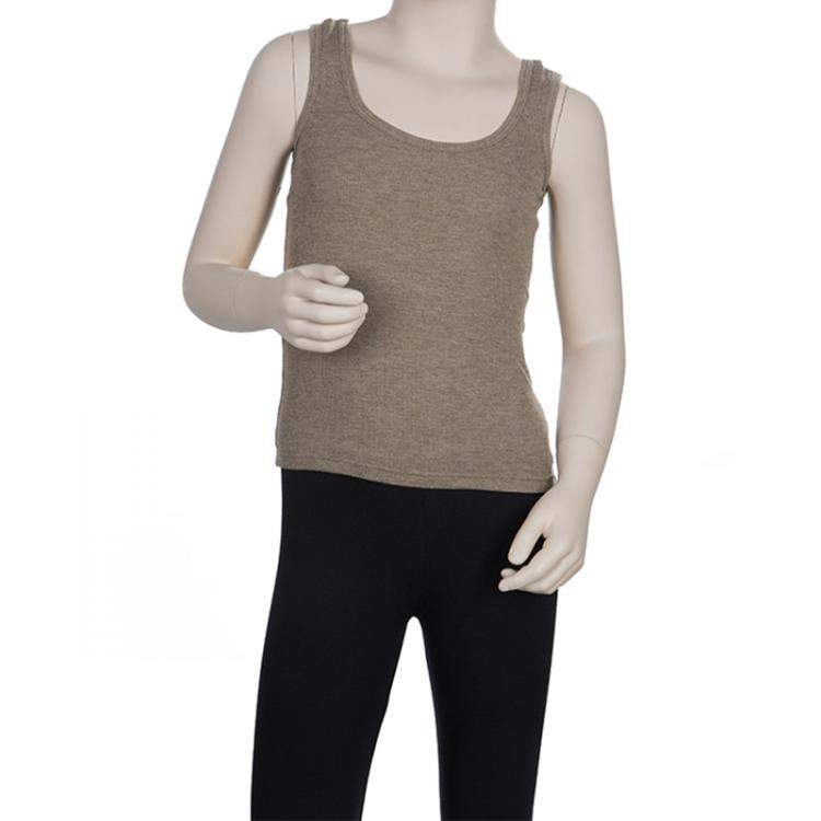 Pre Owned Roma e Tosca Brown Sleeveless Tank Top 4 Yrs 