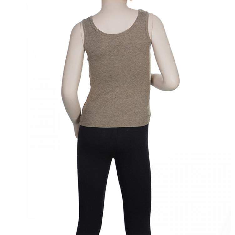 Pre Owned Roma e Tosca Brown Sleeveless Tank Top 4 Yrs 