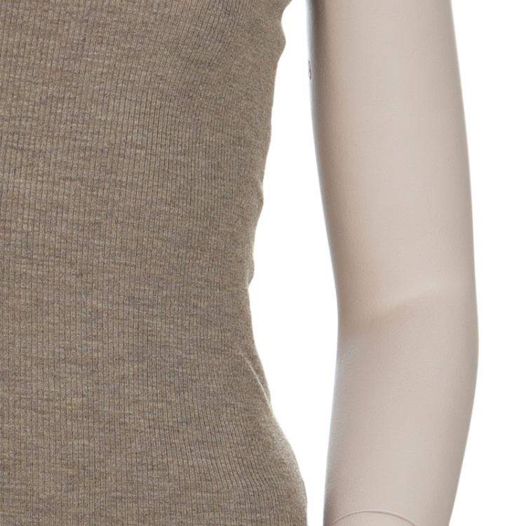 Pre Owned Roma e Tosca Brown Sleeveless Tank Top 4 Yrs 