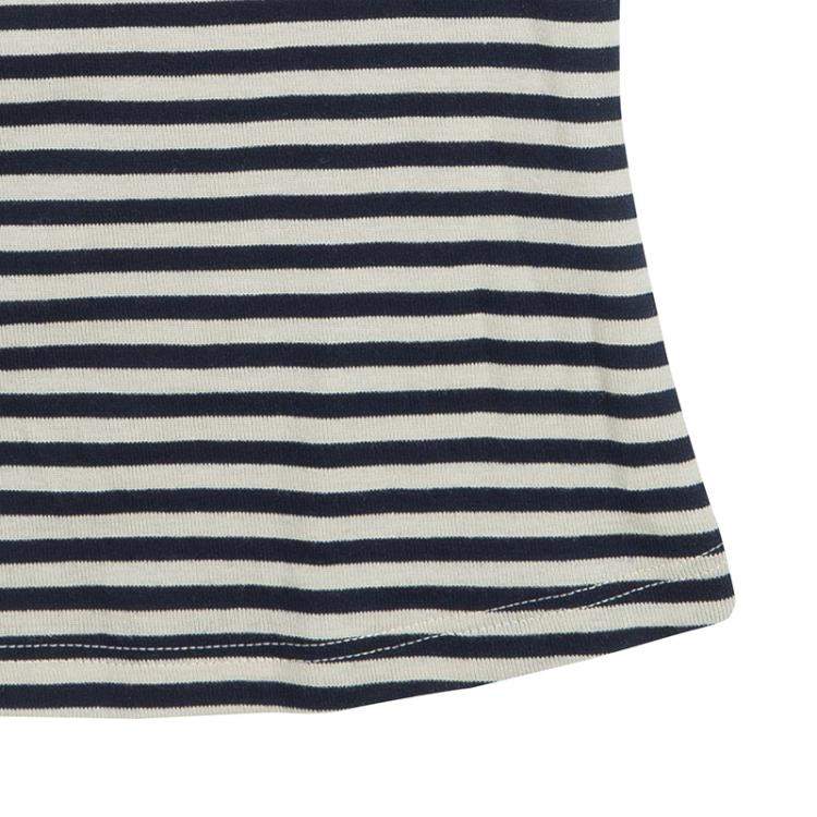 Pre Owned Roma e Tosca Monochrome Striped Patch Print Halter Top 10 Yrs