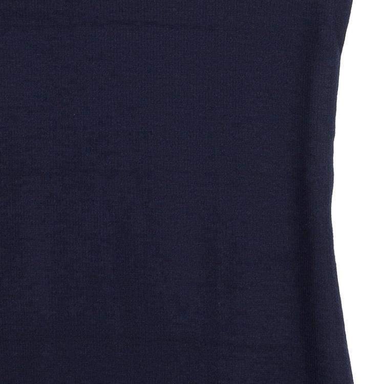 Pre Owned Roma e Tosca Navy Blue Contrast Neckline Tshirt 14 Yrs 