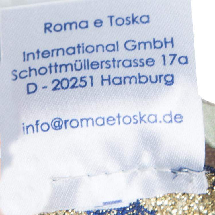 Pre Owned Roma e Tosca Beige Silk Trim Merino Wool Cardigan 12 Yrs 