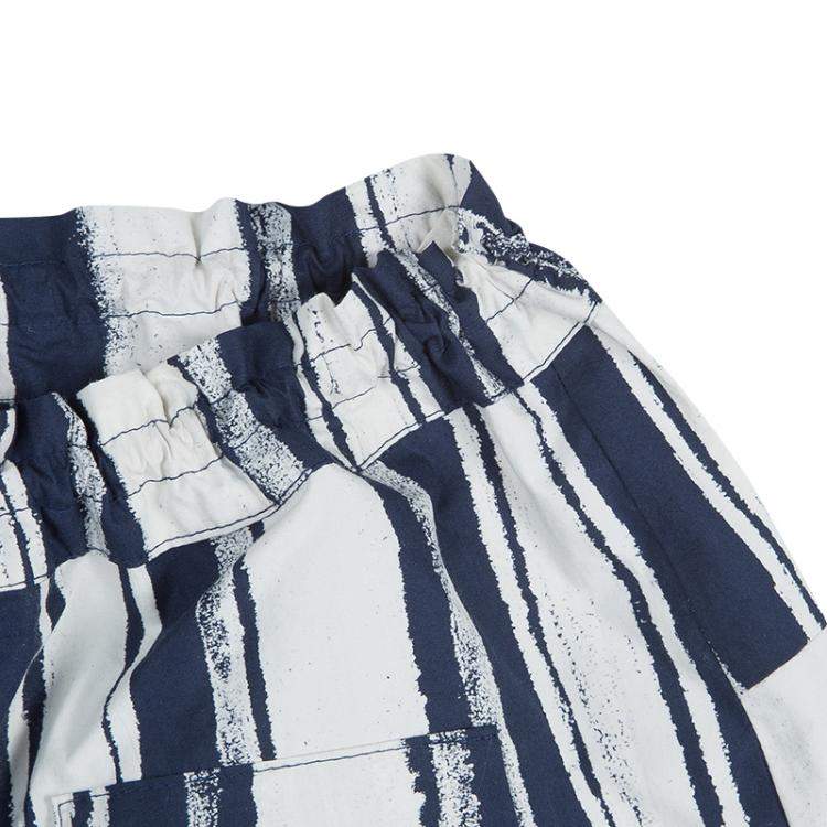 Pre Owned Roma e Tosca Blue & White Striped Adjustable Shorts 12 Yrs 