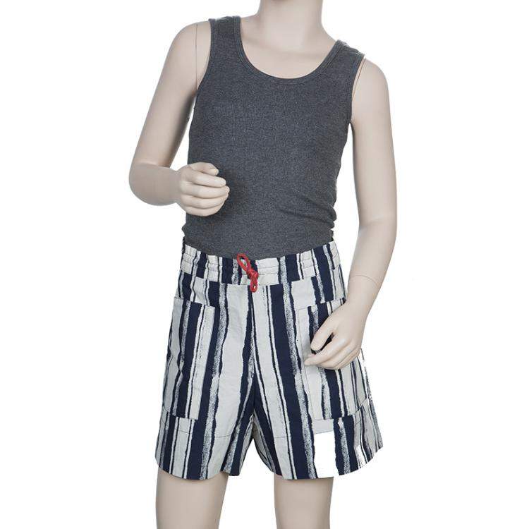 Pre Owned Roma e Tosca Blue & White Striped Adjustable Shorts 14 Yrs 