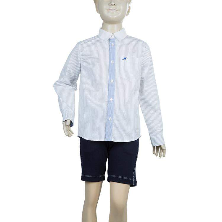 Pre Owned Simonetta Mini White Pinstripe Shirt 5 Yrs 