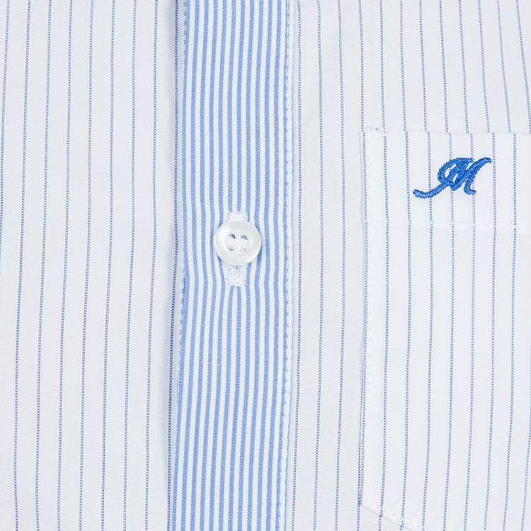 Pre Owned Simonetta Mini White Pinstripe Shirt 5 Yrs 