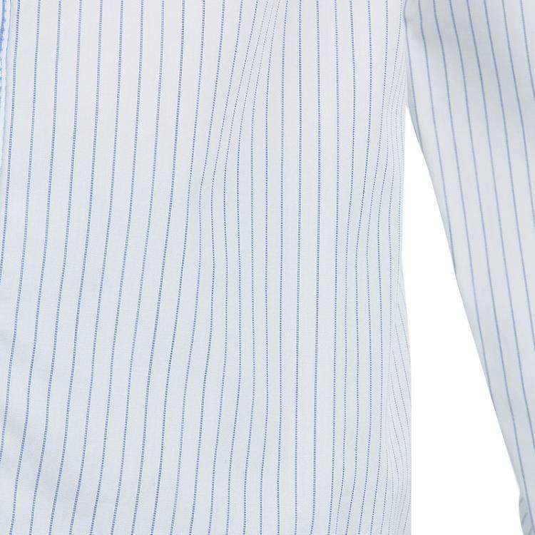 Pre Owned Simonetta Mini White Pinstripe Shirt 7 Yrs 