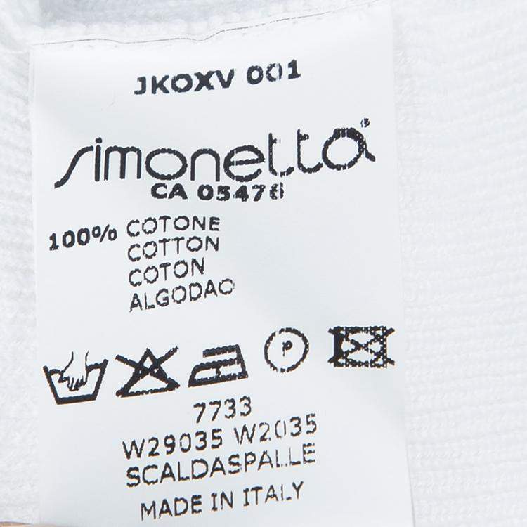 Pre Owned Simonetta Mini White Bolero Top 7 Yrs